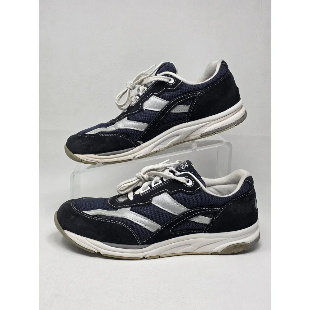 SAS Tour Mesh Lace Up Sneakers Tri-pad Comfort Made In The USA Women's  7.5 Blue